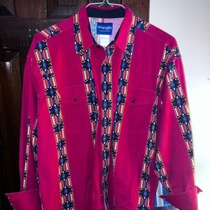 Wrangler Aztec pearl snap